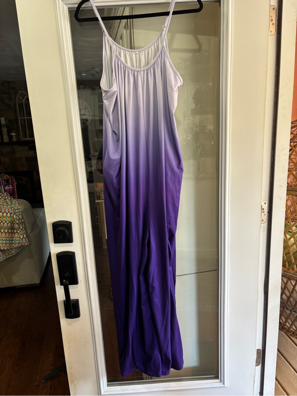 Women’s Ombre Purple sleeveless jumpsuit